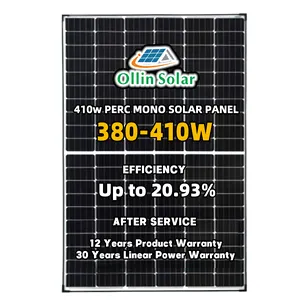 주식에서 고능률 태양 전지판 410W 460W 가정 전기를 위한 모든 까만 태양 에너지 패널