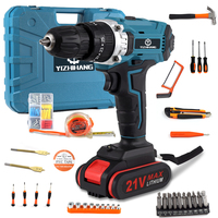 Kit d'outils électriques 21V haute efficacité à bas prix, perceuse électrique sans fil portable