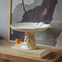 Assiette en céramique à motif floral en porcelaine européenne faite à la main, nouvelle arrivée, personnalisable, plateau à chocolat pour la décoration de la maison
