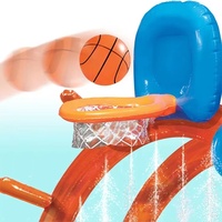 Piscine de basket-ball gonflable pour enfants, jeu de piscine d'été en plein air avec panier de basket pour la vente en gros et au détail