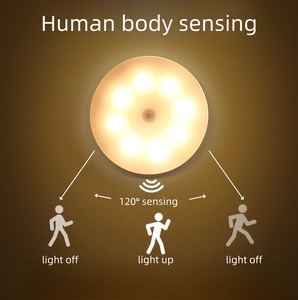Luz con Sensor de Movimiento Humano, Recargable por USB, 800 mAh, Tamaño Mediano, LED Regulable, para Dormitorio, Escuela, Pared/Gabinete - Product Image 4