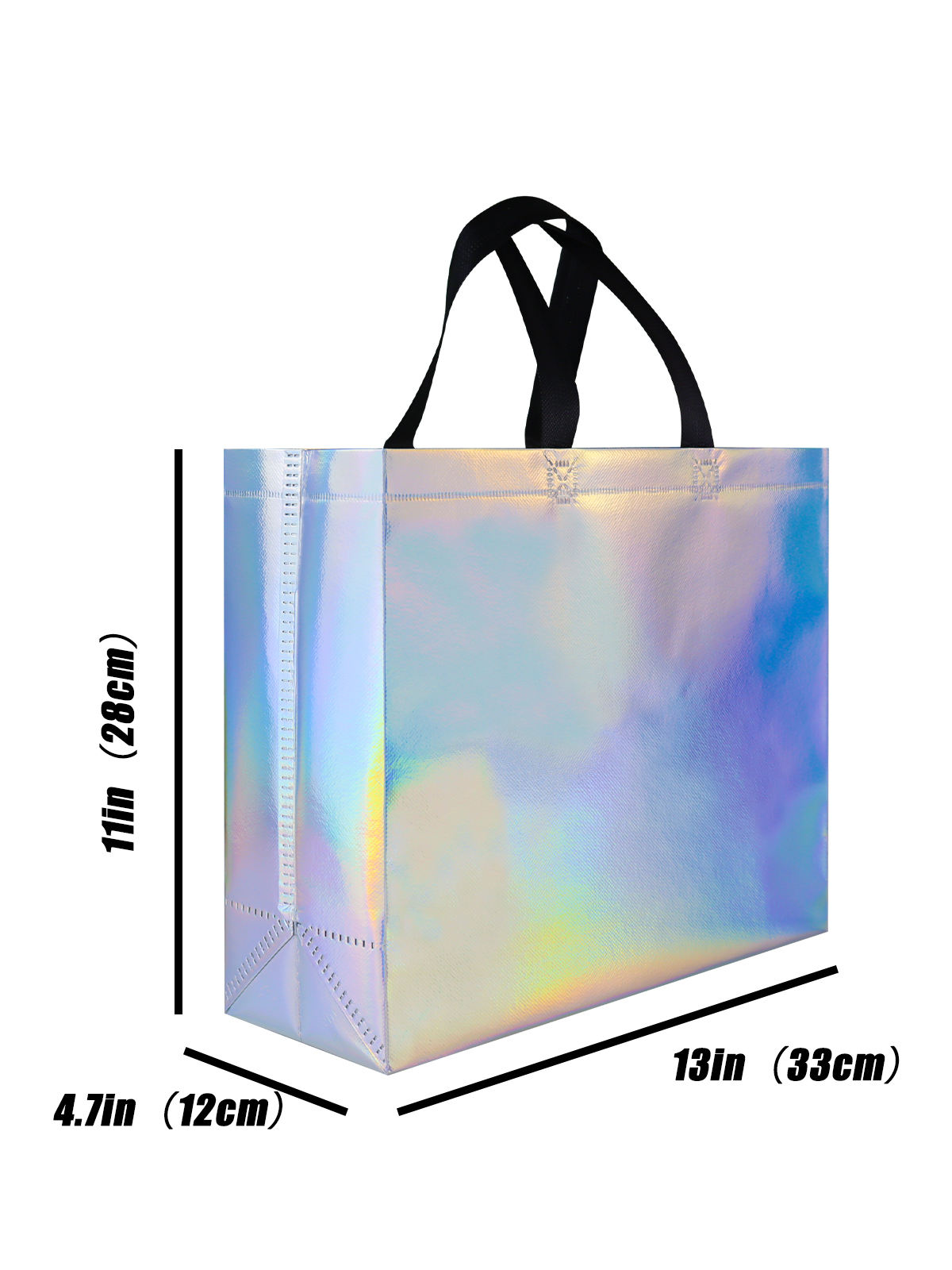 tote bag metallic logo