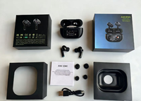 Écouteurs sans fil A9B A9 Pro à écran tactile intra-auriculaires étanches avec suppression du bruit, casque TWS avec affichage numérique pour 5.4 IPX4