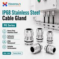 Presse-étoupes en acier inoxydable SS304 IP68 M16-M32 – Connecteur étanche pour boîtes de jonction industrielles, panneaux marins et coffrets