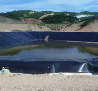 Feuille de géomembrane en polyéthylène haute densité (HDPE) industrielle, anti-UV, écologique, durable et imperméable pour étang de pisciculture de crevettes