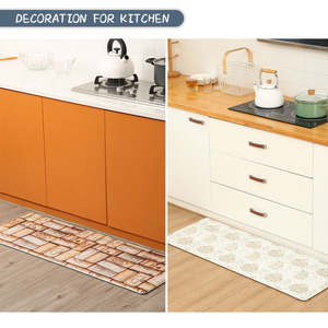 Tapis d'entrée rectangle de tapis antidérapant en PVC imprimé double face de conception populaire - Product Image 3