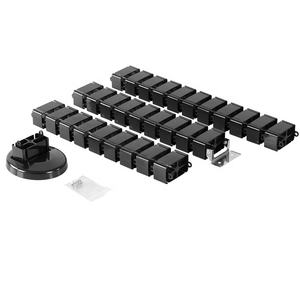 Organizador de gestión de cables de columna vertebral de oficina debajo de la Mesa Cables retráctiles de plástico ajustables y columna vertebral de gestión de cables - Product Image 2