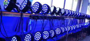 Redsun 200W RGBW Aluminium LED <span class=keywords><strong>Disco</strong></span> Spotlights DMX 512 IP20 Activé par le son Silencieux Par Can Stage Lights - Product Image 5