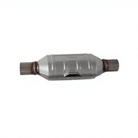 Convertisseur catalytique à trois voies en acier inoxydable à haut débit, certifié EPA, conforme à la norme Euro V, garantie 1 an, ajustement universel, essence