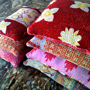 Housse d'oreiller, couette kantha - Product Image 1