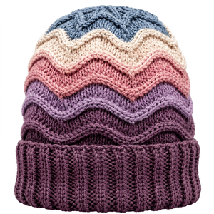 Chapeau en laine 100% pour femmes ZEDDISH CLOTHING - Bonnet d'hiver élégant en tricot doux et chaud, design élégant pour une utilisation en extérieur, haute qualité - Product Image 3