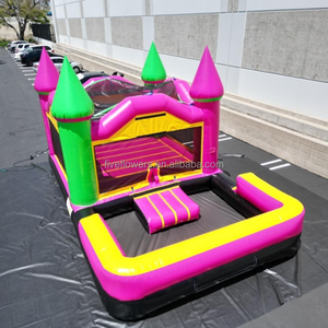 Castillo Inflable Multicolor de 4x4m, Brincolines Inflables para Fiesta, Comprar Castillo Inflable en Línea - Product Image 1