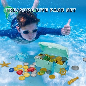 Set de Juguetes de Verano para Piscina, Juguetes Sumergibles para Entrenamiento en Piscina, Set de Caja del Tesoro - Product Image 3