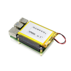 <span class=keywords><strong>Raspberry</strong></span> <span class=keywords><strong>Pi</strong></span> 4B/3B+ Netzteil-Erweiterungsplatine UPS HAT Lithium-Batteriemodul DC/DC-Wandler Entwicklungsboard - Product Image 3