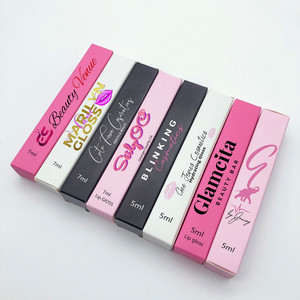 Lip gloss tube packing box private custom logo wand box