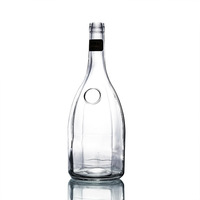 Vente en gros usine – Bouteilles en verre transparent hexagonales de 1500 ml pour Whisky, Gin, Brandy, Vodka, Tequila, Juniper Plus et emballages