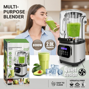 Licuadora Profesional Comercial de Acero Inoxidable, en Oferta, con Funciones para Batidos, Smoothies, Purés y Picado de Hielo - Product Image 2