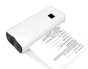 Hepsi bir A4 taşınabilir yazıcı termal el kablosuz fotoğraf resim etiket Mini yazıcı ofis yolculuk için Usb beyaz 57X30mm