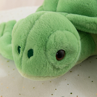 Personnalisable Animal en peluche Zoo PP coton peluche jouet Durable broderie mignon doux dessin animé Super doux anniversaire tortue 50/60/70cm