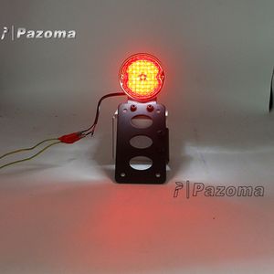 Support de montage de plaque d'immatriculation pour <span class=keywords><strong>feu</strong></span> arrière latéral, pour modèles Harley Bobber Chopper Cafe Racers - Product Image 3