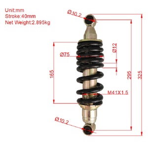 Msx200 hiệu suất cao 295mm thủy lực giảm xóc phía sau Mono giảm xóc cho motorstar msx150 SR Điều kiện Mới - Product Image 2