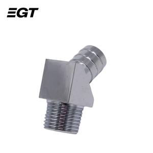 45 Graus Aquecedor Mangueira Admissão Manifold Fitting 1/<span class=keywords><strong>2</strong></span> "NPT para 5/8" Barb Chrome - Product Image 4