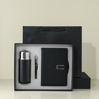 Promo en gros : Ensemble cadeau personnalisable pour filles, comprenant un carnet journal A5 en cuir PU bleu, un stylo et une tasse isotherme.