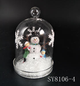 ซัพพลายเออร์จีน ยี่ห้อ SY โดมแก้วใสทรงระฆังสำหรับตกแต่งคริสต์มาสในร่ม ขนาด 6x6x10 ซม. ของขวัญงานฝีมือ ขายตรงจากโรงงาน - Product Image 5