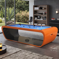 Table de Billard Luxe en Ardoise 7/8/9 pieds – Combo Professionnel Billard/Salle à Manger pour Usage Domestique/Bar/Commercial Taille Personnalisée Moderne Intérieur Réel