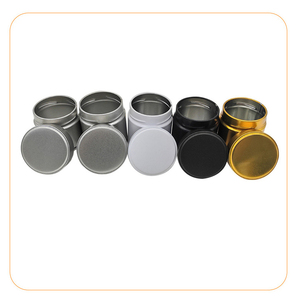 Boîte à thé matcha en métal vide de luxe, boîte à thé ronde, boîte en métal multicolores - Product Image 4