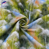 Tissu Popeline Uni Imprimé Numérique 100% Coton Respirant Léger à Motif Floral Personnalisable Faible MOQ pour Chemises d'Été