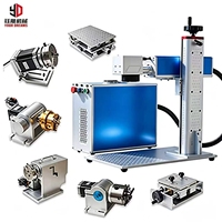Máquina Láser de Fibra de Escritorio de 10W 20W, Cabezal Láser Marca Raytools, Nuevo Cristal CNC Refrigerado por Agua, Alta Precisión, Compatible con DXF/BMP/PLT