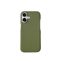   Étui de téléphone portable en cuir couleur unie Sense Simple pour iPhone 16 15 Pro Max 14 Niche 13 Couple