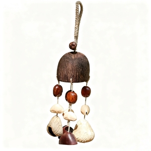 Wholesale Hand‑woven Rope Natural Fruit Shell <b>Wind</b> <b>Chime</b> Rustic Botanical Handicraft Souvenir Gift - Product Image 1