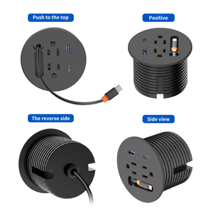 สายไฟมีช่องเสียบสายไฟแบบยืดหดได้ชนิด C พร้อมช่องเสียบ USB เหมาะสำหรับโทรศัพท์มือถือ - Product Image 5