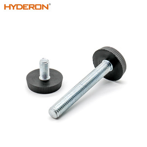 Hyderon Pieds réglables en acier avec tige filetée, design minimaliste, accessoires de quincaillerie pour meubles - Product Image 4