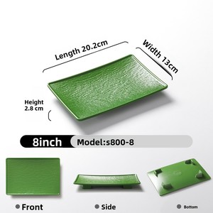 Melamine thương mại phục vụ tấm cho <span class=keywords><strong>Sushi</strong></span> lẩu hải sản nướng thịt nướng-tối giản melamine Bộ đồ ăn tấm cho nhà hàng - Product Image 6