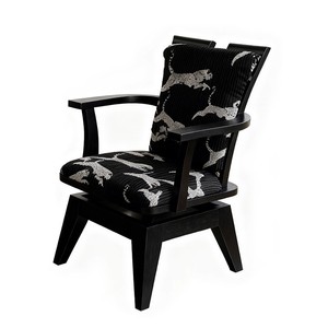 French Style Single Sofa <b>Chair</b> Black Tiger Print Swivel Living Room <b>Chair</b> - Product Image 4