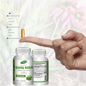 Capsules de <span class=keywords><strong>Gotu</strong></span> <span class=keywords><strong>Kola</strong></span> OEM de marque privée pour soutenir la santé de la peau et le système immunitaire 60capsules - Product Image 2