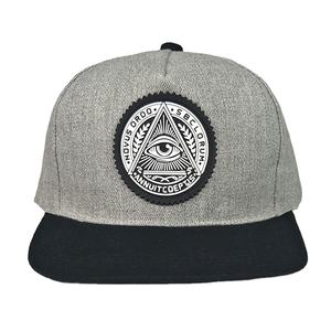 Casquettes OEM ODM Snapback personnalisables Casquette à logo en caoutchouc à la mode de grande taille Jersey Dobby Street Style - Product Image 4