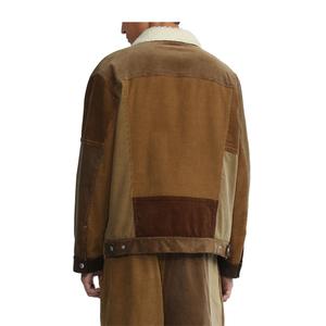 <span class=keywords><strong>Veste</strong></span> en duvet de haute qualité tissu <span class=keywords><strong>velours</strong></span> côtelé épais <span class=keywords><strong>veste</strong></span> double couche à revers décontracté rétro pour hommes - Product Image 4