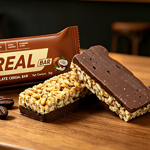 Barre <span class=keywords><strong>de</strong></span> céréales au chocolat et à la noix <span class=keywords><strong>de</strong></span> <span class=keywords><strong>coco</strong></span>, flocons d'avoine, graines <span class=keywords><strong>de</strong></span> chia, barre protéinée aux céréales, collation énergétique à marque privée - Product Image 3