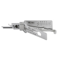 Outil de crochetage de cadenas LISHI Silver 2-en-1 M1/MS2 AM5 Master