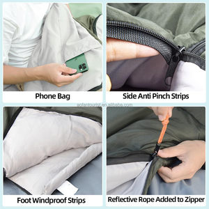Sobre mochilero ligero 4 estaciones al aire libre adultos individual Camping saco de dormir para senderismo aventuras al aire libre - Product Image 5