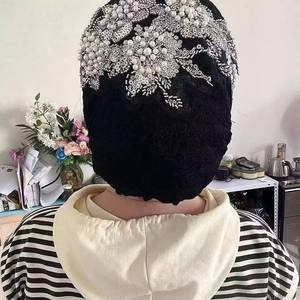 Solid color modal ethnic hat for women, sports cap, cotton headscarf, scarf hat, Muslim headscarf - Product Image 1