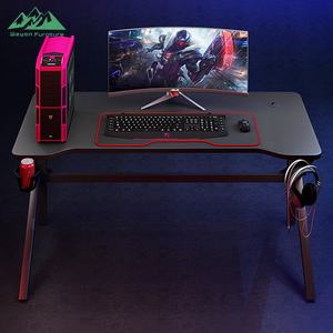 <span class=keywords><strong>Bureau</strong></span> de jeu professionnel Wayon en forme de K, table PC en fibre de carbone avec accents de course et arc ergonomique pour les sports électroniques - Product Image 4