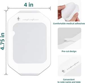 Pansement Transparent YOJO 4 POUCES X 4,75 POUCES - Pansement Adhésif Imperméable pour Protection IV et Soins Post-Tatouage - Product Image 2