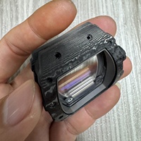 Montre mécanique pour homme en promotion, nouveau boîtier en fibre de carbone noir avec bande dorée, cadran ajouré monobloc avec accents dorés