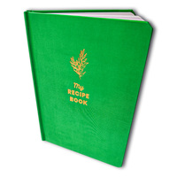 Livre de recettes personnalisé de cuisine familiale vierge écologique à écrire dans vos propres recettes, livre de recettes, cahier de cuisine imprimé