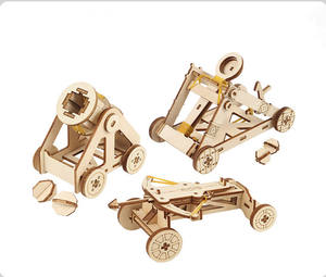 Offres Spéciales : Kits de Montage Scientifiques en Bois DIY STEM pour Enfants – Jouets Éducatifs : Catapulte, Bombardier et <span class=keywords><strong>Balliste</strong></span> - Product Image 1